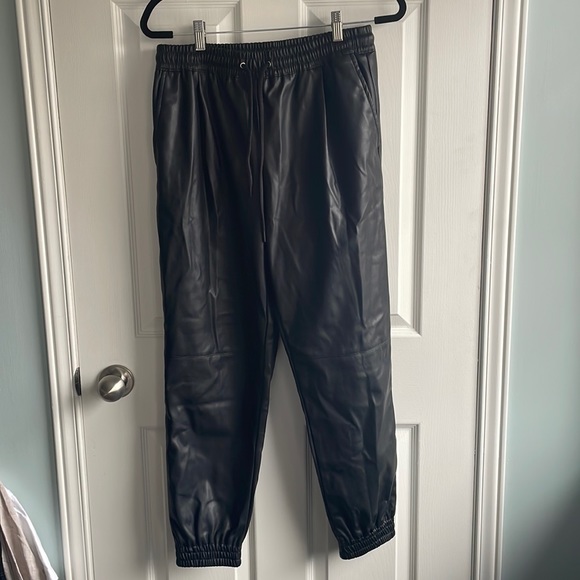 Zara Vegan Leather Pants (US M) - Picture 1 of 6